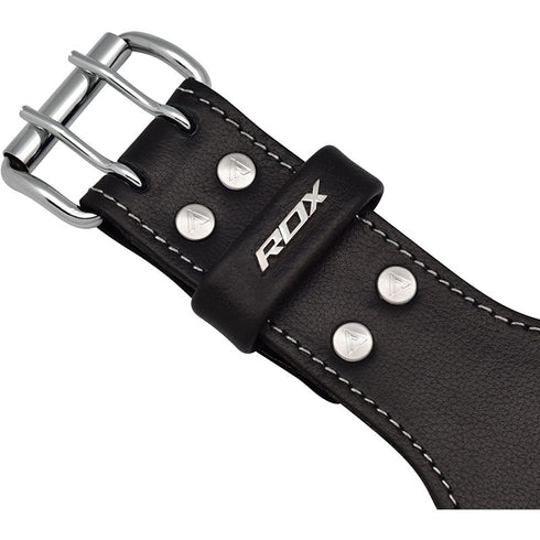 RDX 4 INCH BROWN LEATHER GYM BELT-3
